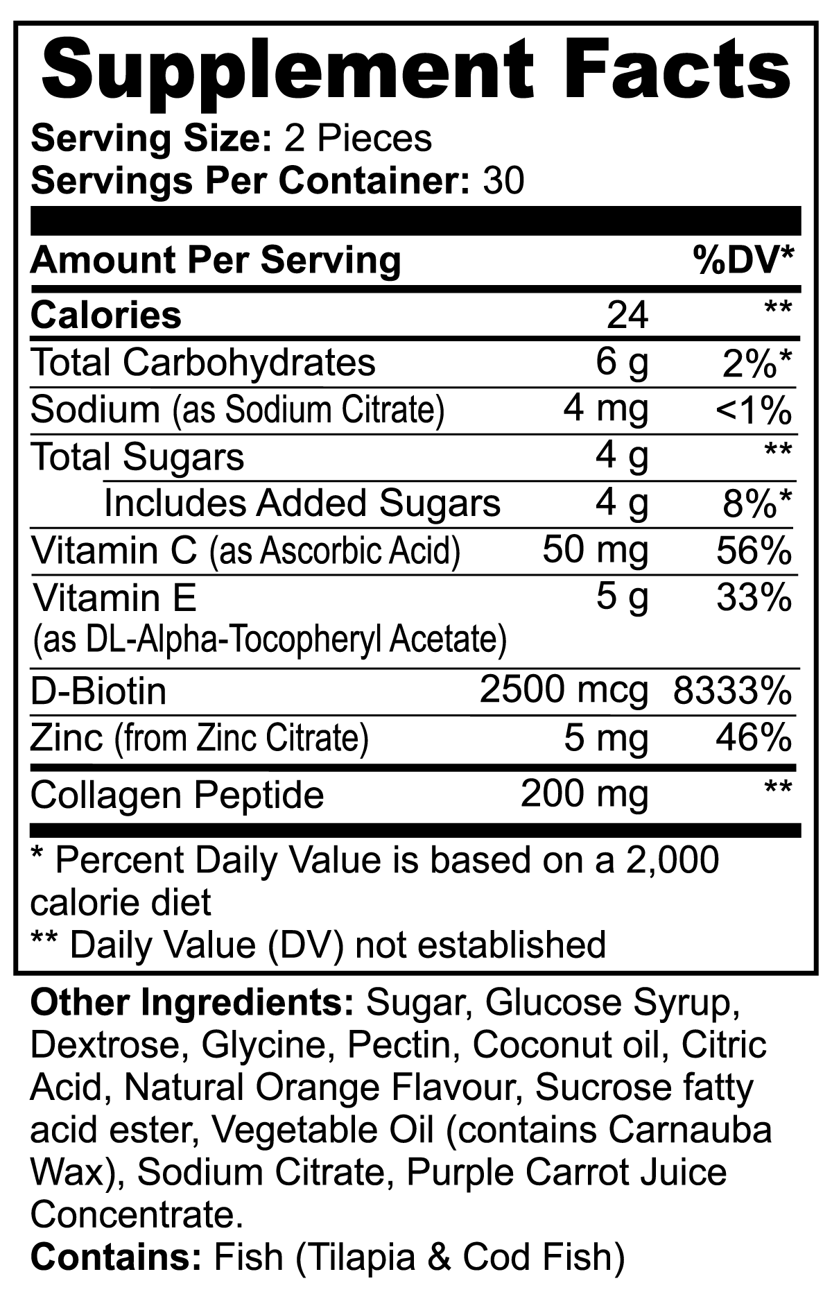 Collagen Gummies (Adult) for joints and skin [truebiolife