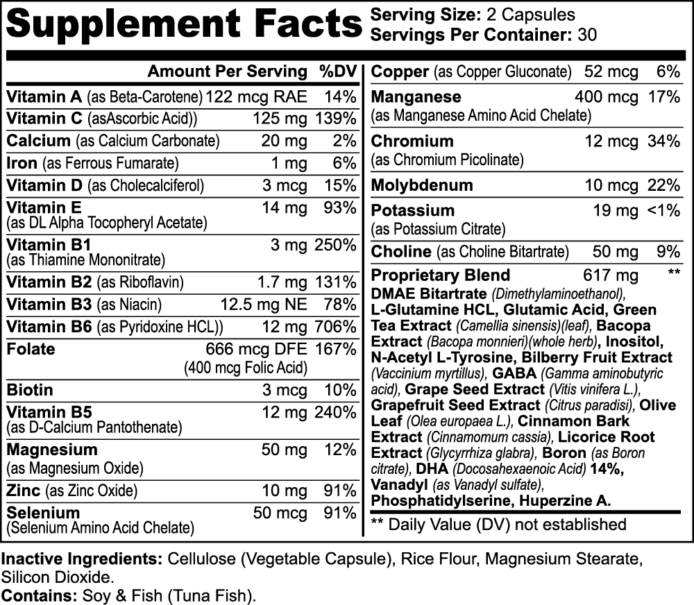 Nootropic Brain & Focus Formula [truebiolife