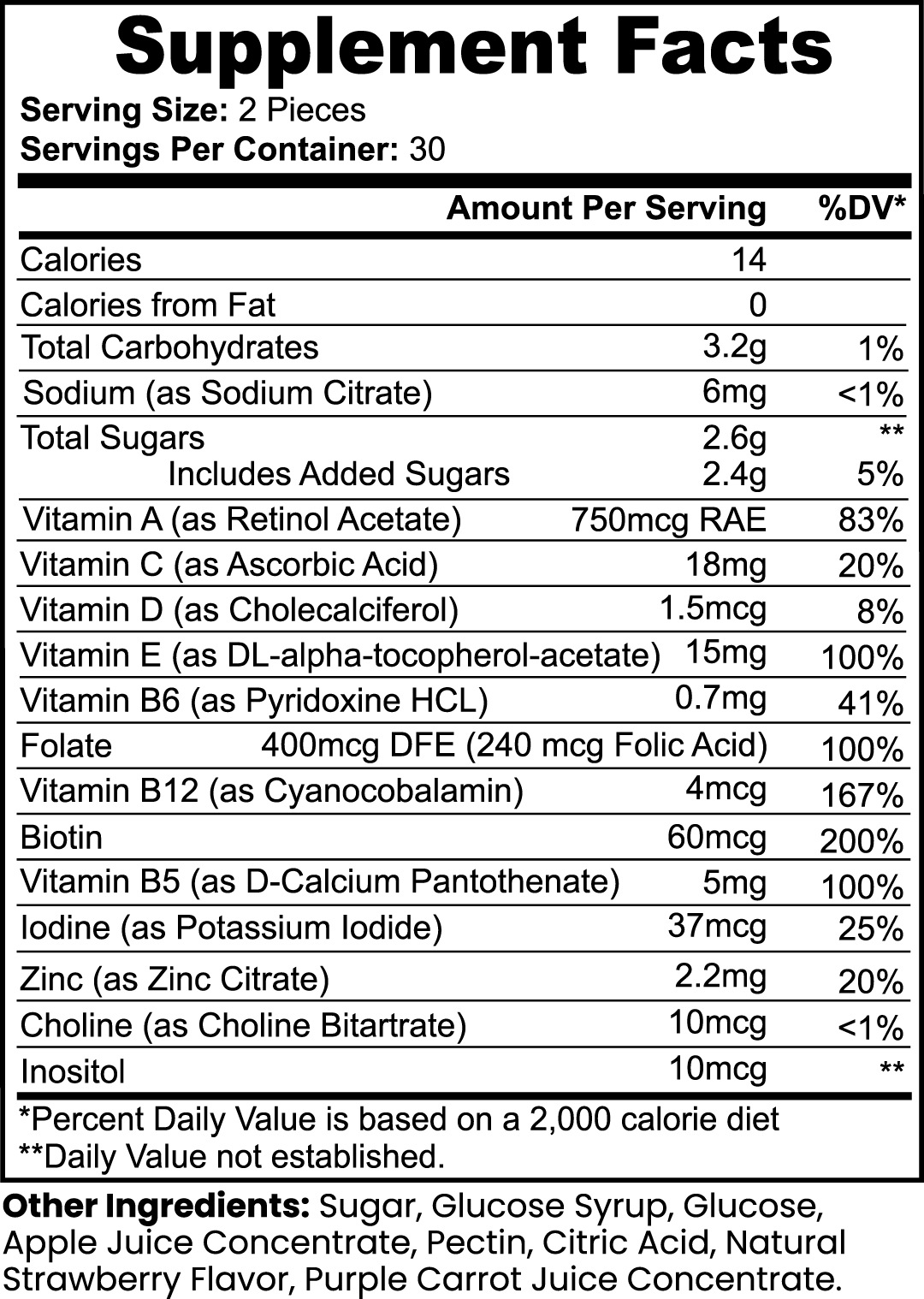 Multivitamin Bear Gummies (Adult)[truebiolife