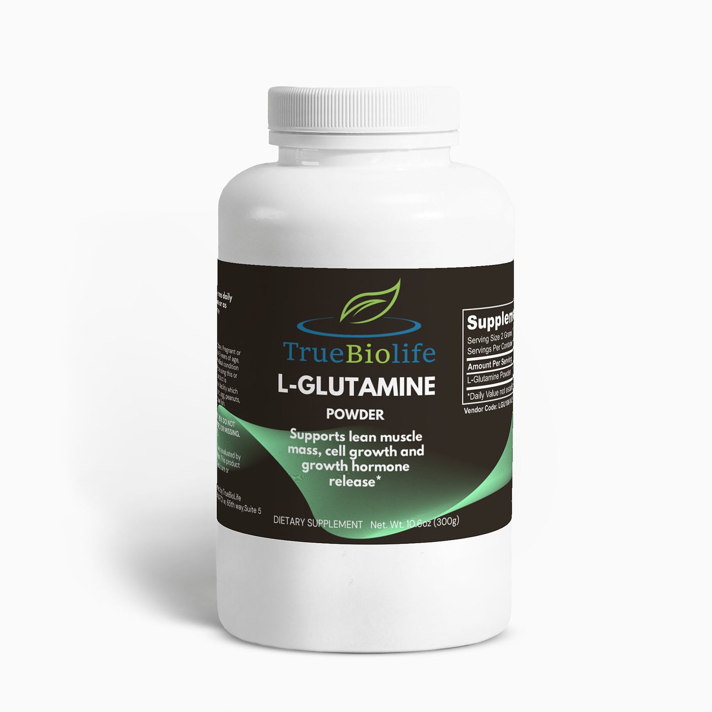 L-glutamine powder -lean muscle mass-growth hormone release-truebiolife.com