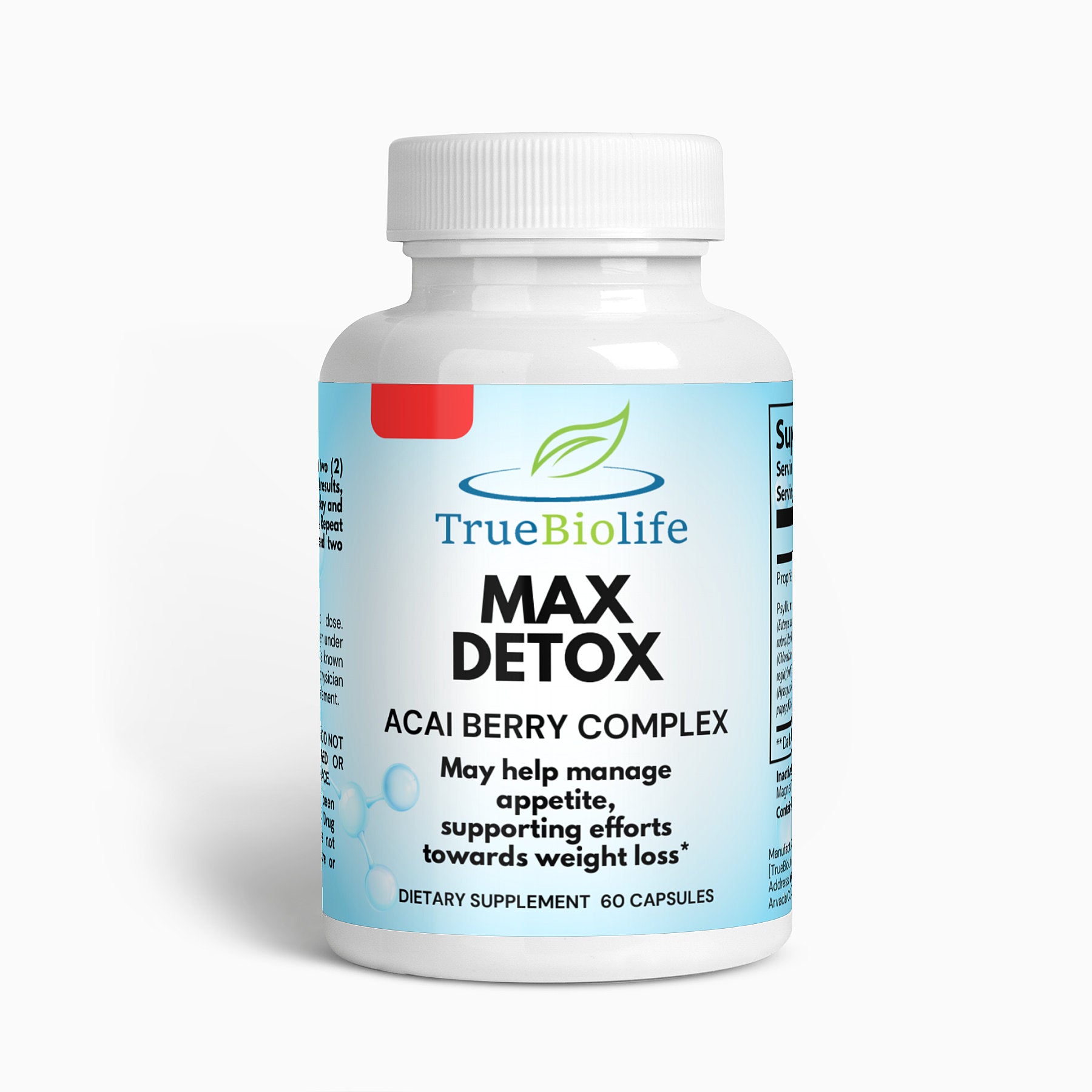 max detox acai berry weight loss -less apetite-truebiolife.com