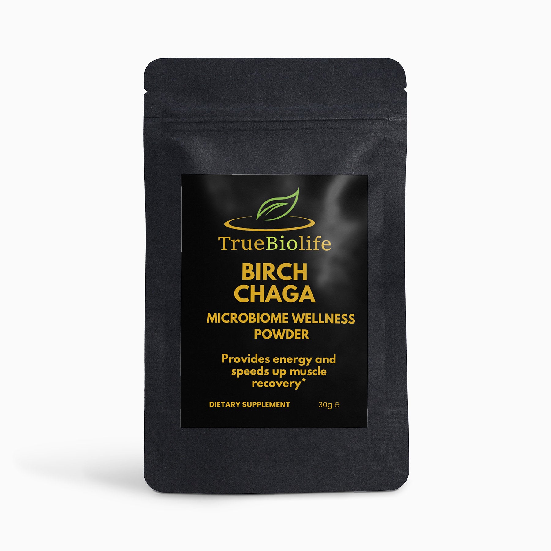 birch chaga-powder-energy-muscle recovery-truebiolife.com