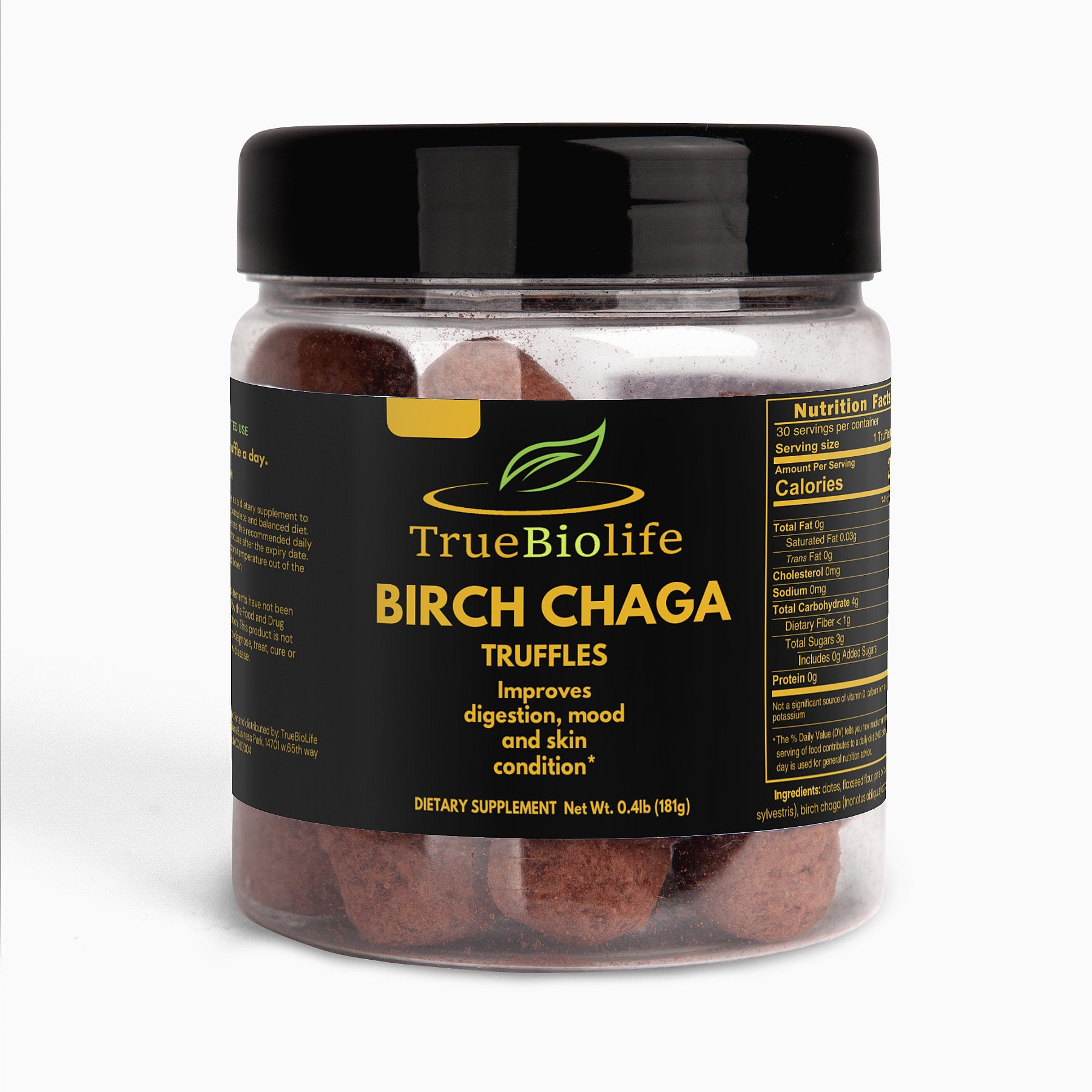 birch chaga -truffles-improves skin-mood-digestion-truebiolife.com