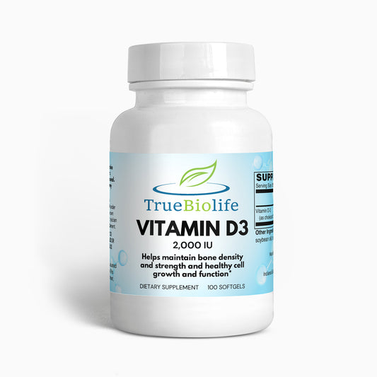 vitamnin D3-2000 IU-strong bone -healthy -cell-truebiolife.com